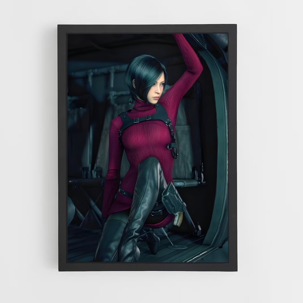 Poster Ada de wong Evil – affiche Resident Evil (vue 2)